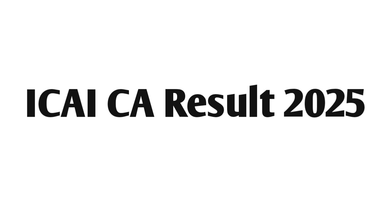 ICAI CA Result 2025