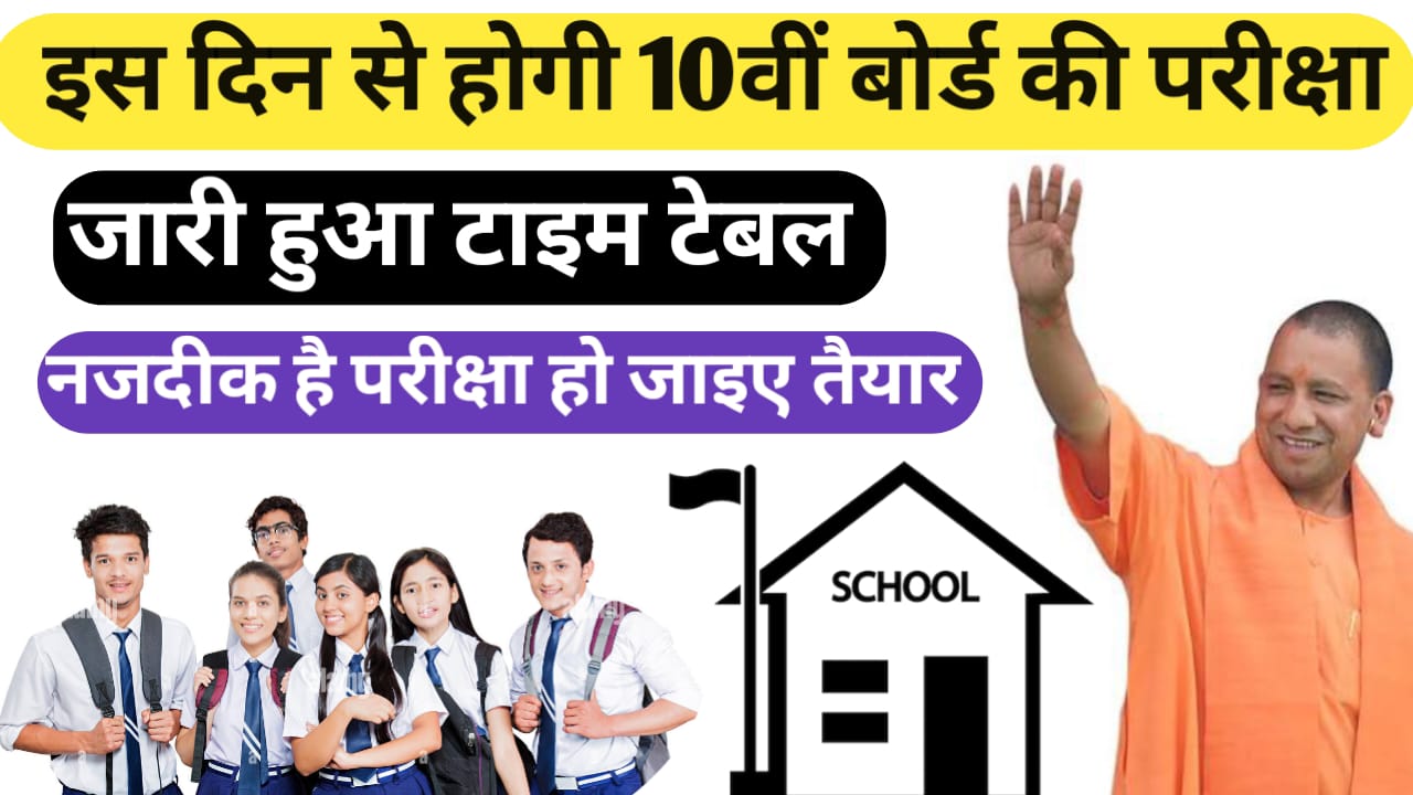 UP Board 10th Date Sheet 2026